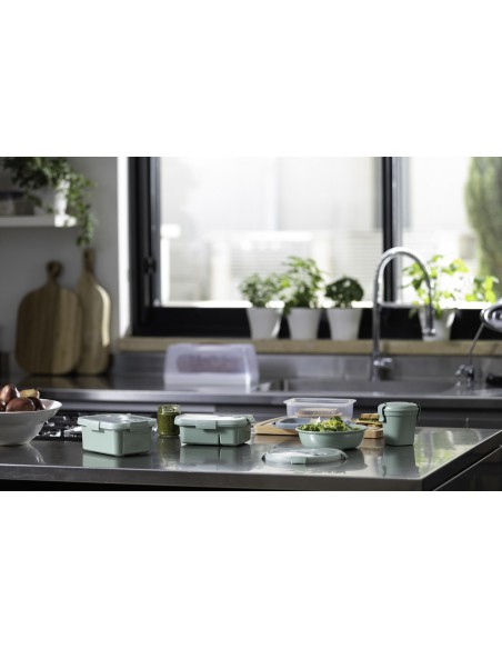 Lunchbox ze sztućcami na jedzenie 1l Curver Eco - Lunchbox ze sztućcami na jedzenie 1l Curver Eco 3253920953063 3
