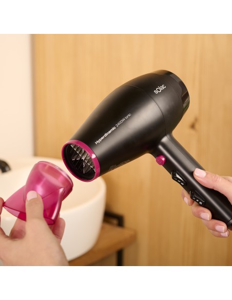 Suszarka z jonizacją do włosów z  dyfuzorem i koncentratorem Solac 8433766000564 8