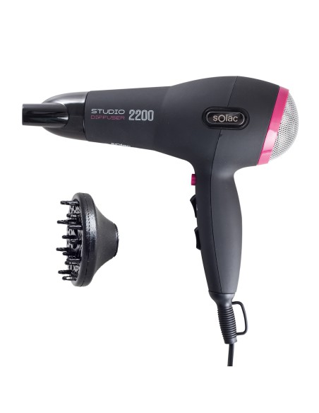 Suszarka do włosów z dyfuzorem i koncentratorem 2200W Solac 8433766000427