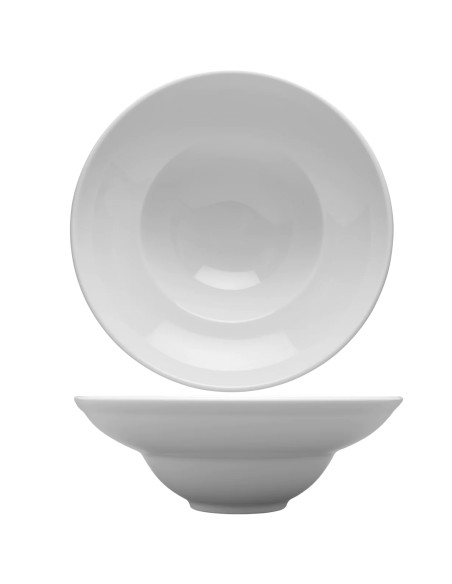 Biały talerz głęboki do pasty Lubiana Kaszub 26 cm 5900245221602