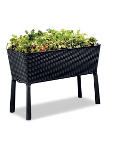 Funkcjonalna donica, zielnik Keter Easy Grow czarna, 49,3 x 114 x 75,7 cm 7290103660833 2
