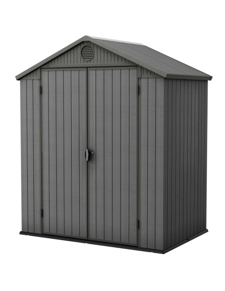 Szary domek narzędziowy do ogrodu 6x4 Keter Darwin 7290112634627