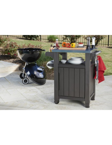 Barek ogrodowy stolik szafka do grilla 105l Keter Unity 7290106930797 6