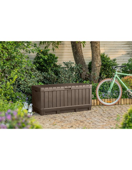 Brązowa skrzynia ogrodowa 350l Keter Kentwood 7290112634504 7