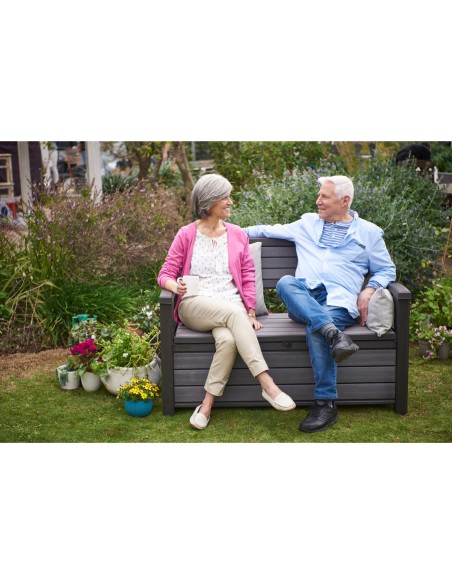 Ławka ogrodowa ze schowkiem skrzynią 227l Keter Hudson 7290106935983 6