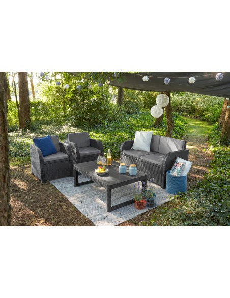 Regulowany stolik ogrodowy brązowy Allibert by Keter 8711245143460 19