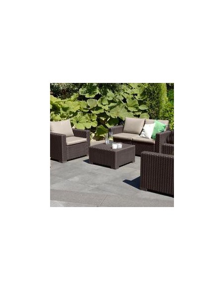 Brązowy stolik kawowy do ogrodu Allibert by Keter 8711245126661 3