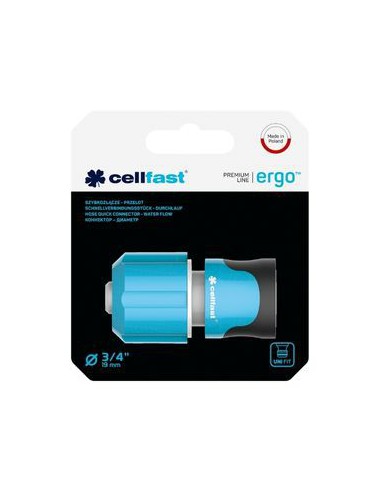 Szybkozłącze - przelot ERGO 3/4" Cellfast 5901828859847