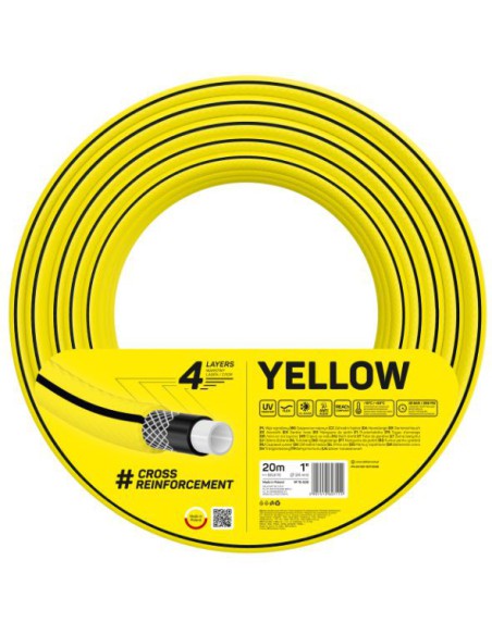 Wąż ogrodowy 4 warstwowy Cellfast 4Yellow 1" 20 mb - Ogród Wąż ogrodowy 4 warstwowy Cellfast 4Yellow 1" 20 mb 5907512607114