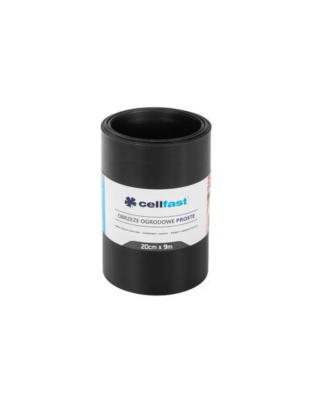 Czarne obrzeże ogrodowe proste Cellfast 20 cm x 9,0 m 5907553505530