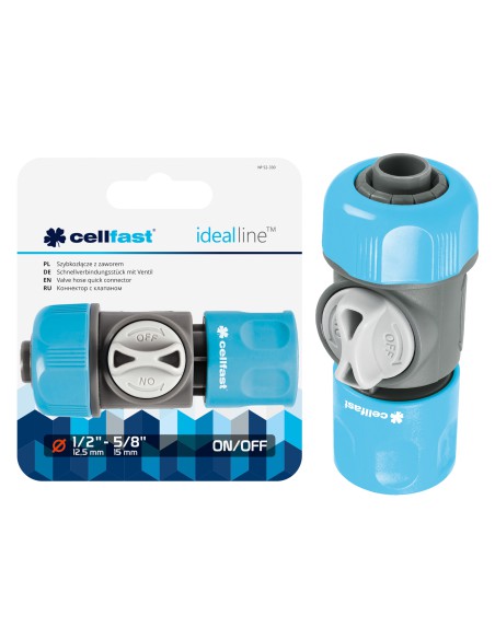 Szybkozłącze z zaworem IDEAL 1/2"-5/8" Cellfast  5907553508326