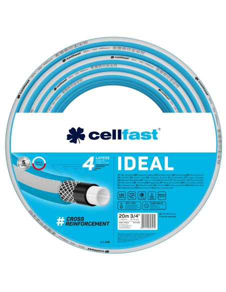 Wąż ogrodowy 4 warstwowy Cellfast IDEAL 3/4" 20 mb 5907512607169