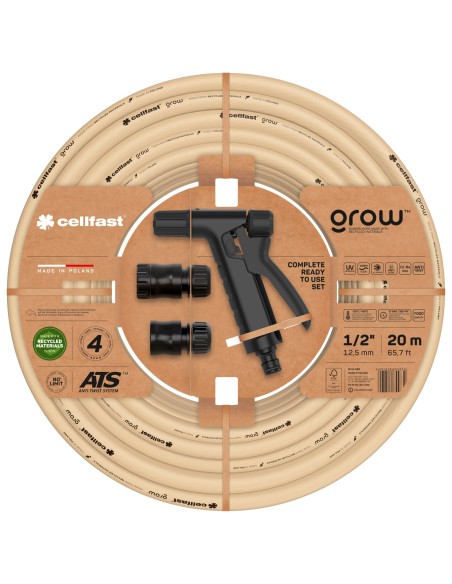 Zestaw wąż zraszacz szybkozłącza przyłącze  Cellfast 5901828855832