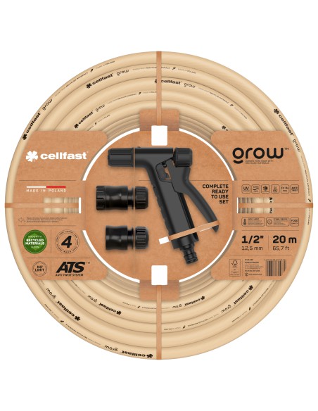 Zestaw wąż zraszacz szybkozłącza przyłącze  Cellfast 5901828855832 2