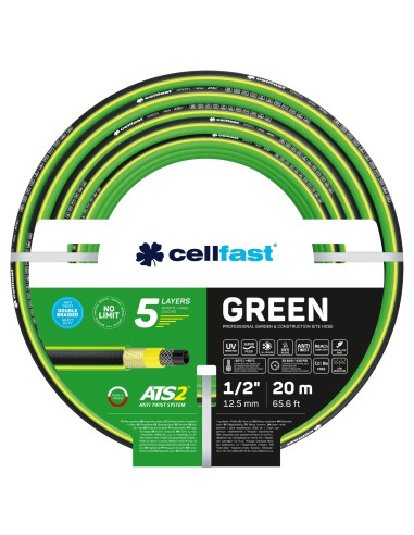 Wąż ogrodowy 5 warstwowy Cellfast GREEN ATS2 TM 1/2" 20 mb 5907512607381