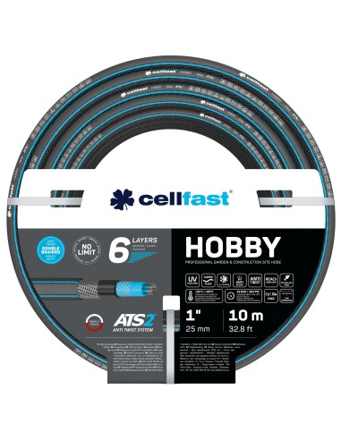 Wąż ogrodowy 6 warstwowy Cellfast HOBBY ATS2 TM 1" 10 mb 5907512607428