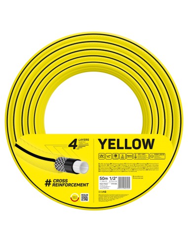 Wąż ogrodowy 50 mb 4 warstwowy Cellfast 4Yellow 1/2" 5907512607039 2