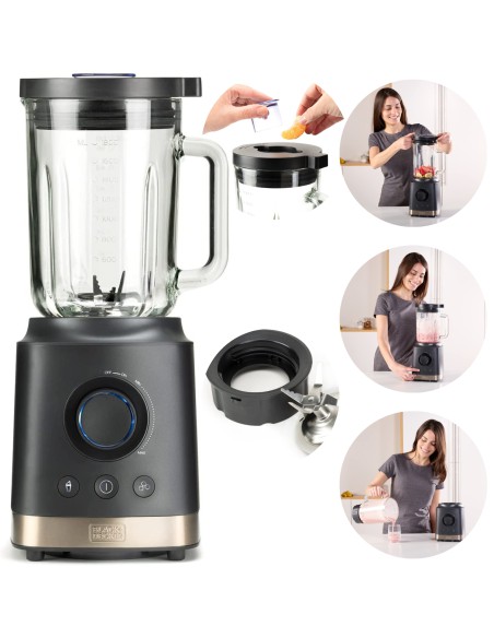 Blender kielichowy BXJB 1800W BLACK+DECKER  - Blender kielichowy BXJB 1800W BLACK+DECKER  8432406120082