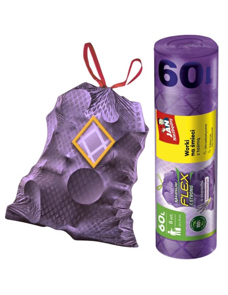 Megamocne worki na śmieci Jan Niezbędny 60L 8 szt. 5900536349510