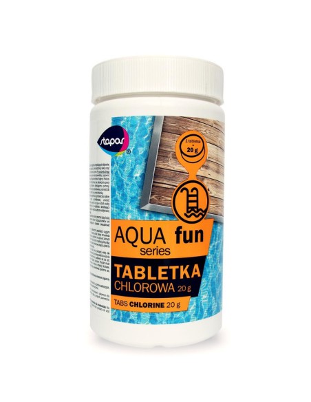 Dezynfekujące tabletki chlorowe do basenu Stapar Aqua fun 20g/1kg 5902349681108 2