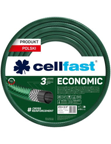 Wąż do ogrodu 3 warstwowy Cellfast ECONOMIC 3/4" 20 mb 5901828850226 2