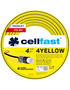 Wąż ogrodowy 20 mb 4 warstwowy Cellfast 4Yellow 3/4" 5907512607077