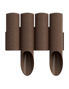 Brązowa ogrodowa palisada 4 STANDARD Cellfast 14,5cm x 2,3m 5907553506483