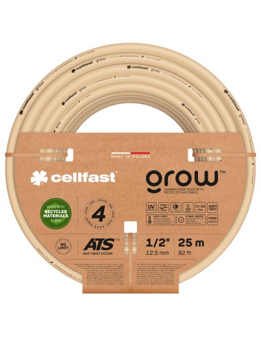 Wąż ogrodowy 4-warstwowy Cellfast GROW 1/2" 25 mb -