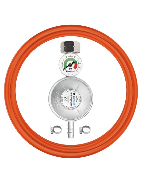 Zestaw przyłączeniowy z manometrem propan-butan  Cellfast 5907512603710 3