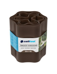 Obrzeże brązowe ogrodowe Cellfast 20 cm x 9 m 5901828850882