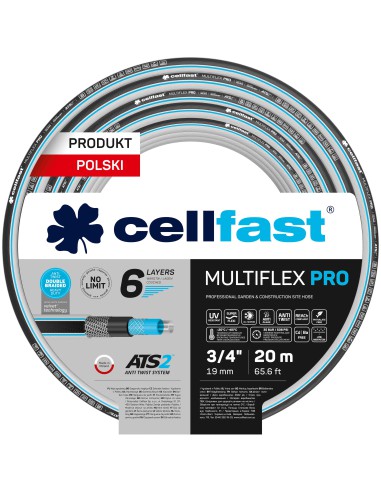 Wąż ogrodowy Cellfast 6 warstwowy MULTIFLEX ATSV TM 3/4" 20 mb 5907512607466 3