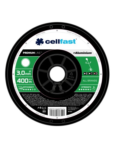 Żyłka na szpuli Cellfast Premium 3,0 mm 400 mb okrągła - Pozostałe narzędzia ogrodowe