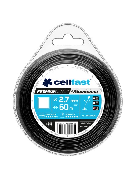 Odporna na łamanie żyłka tnąca PREMIUM Cellfast – kwadrat 2,7 mm 60 m 5907553508449 3