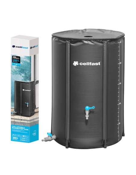 Łatwy w montażu zbiornik na wodę deszczową Cellfast 250L 5907512606667 23