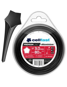 Wzmocniona żyłka tnąca PREMIUM Cellfast – gwiazdka 3 mm 80 m 5907553508487