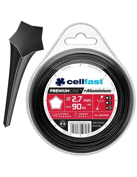 Premium żyłka tnąca Cellfast - gwiazdka 2,7 mm x 90 m 5907553508470 5