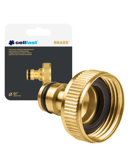 Przyłącze z gwintem wewnętrznym 1" BRASS Cellfast 5907553509279 4