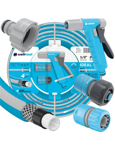 Zestaw IDEAL wąż, zraszacz szybkozłącza i przyłącze Cellfast 5907512607220 3