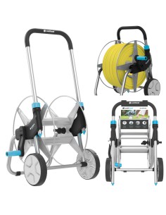 Wózek metalowy na wąż ogrodowy 1/2" 60m Cellfast Explorer 5901828858833