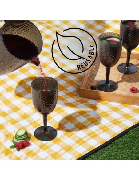 Elegancki zestaw 4 plastikowych kieliszków do wina Fete Cambridge 5054061137989 3