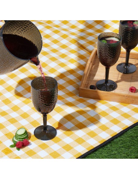 Elegancki zestaw 4 plastikowych kieliszków do wina Fete Cambridge 5054061137989 6