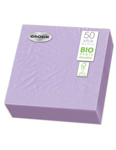 Fioletowe serwetki stołowe Grosik 33x33 50szt 5900536237725