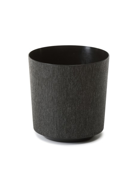 Odporna na blaknięcie doniczka Gama Textil Lamela czarna, 19.5 cm 5900119050116