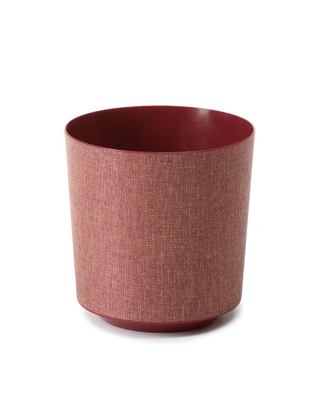 Dekoracyjna doniczka Gama Textil Lamela bordowa, 19.5 cm 5900119090112