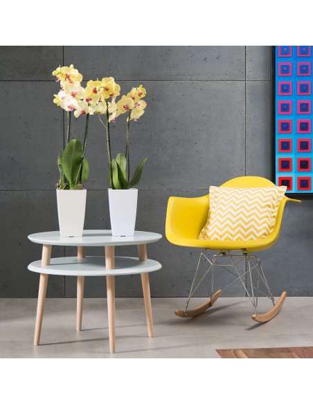 Błyszcząca donica Finezja Lamela czarna, 25x25x46,5cm 5900119045334 9