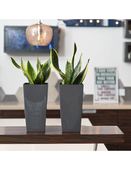 Biała donica Finzeja Lamela 25x25x46,5cm 5900119055333 7