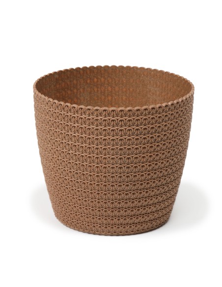 Naturalna doniczka osłonka Magnolia Jersey Eco Wood Lamela 25,5 cm 5900119388608