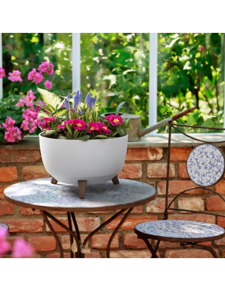 Biała misa, donica na nóżkach Roma Lamela 47.3 cm 5900119058822 14