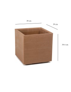 Ekologiczny kwietnik Karo Eco Wood Lamela 39x39x39.4cm 5900119388844 2