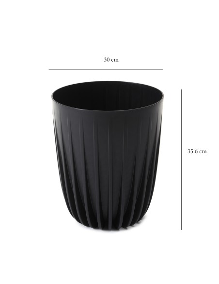 Uniwersalna donica Mira ECO Lamela czarna, 30 cm 5900119049158 2